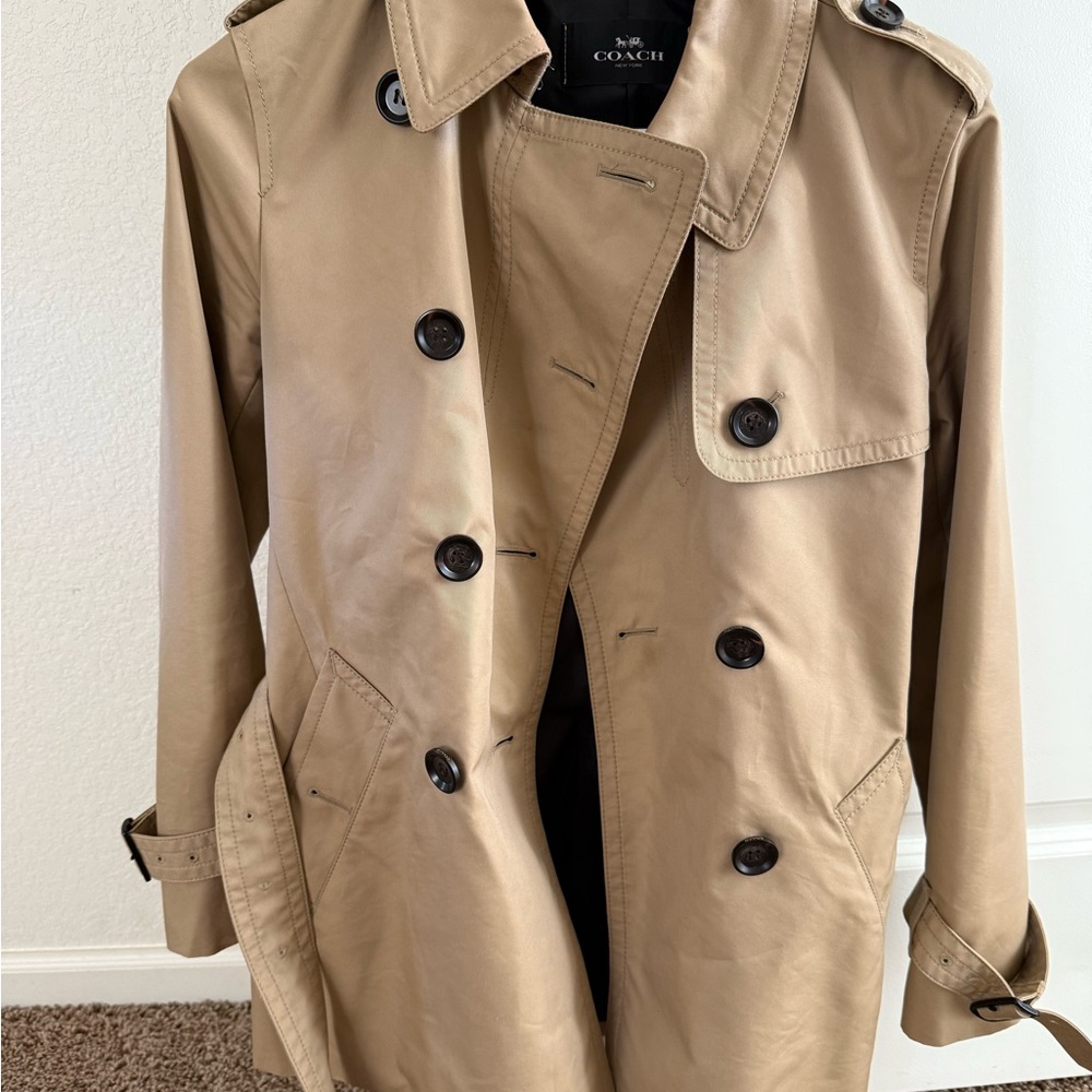 Coach Classic Beige Men's Trench Coat